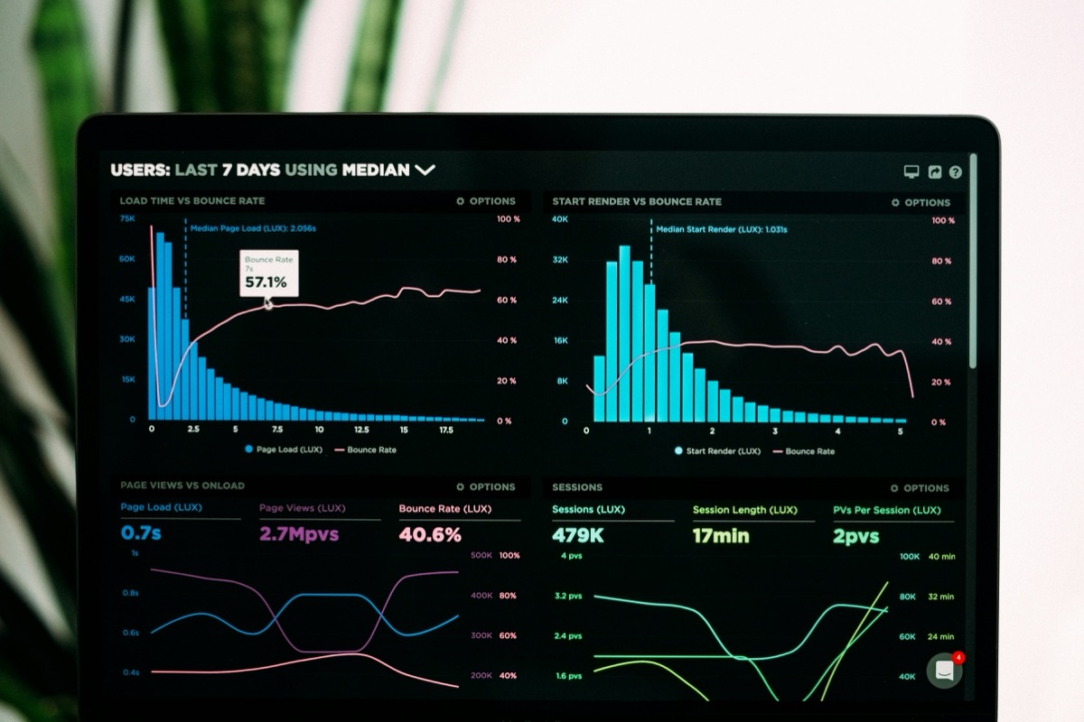 Data abstract colorful visualization